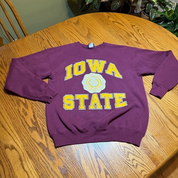 Iowa State Vintage Women's Maroon Crewneck Size Large - Picture 1 of 6